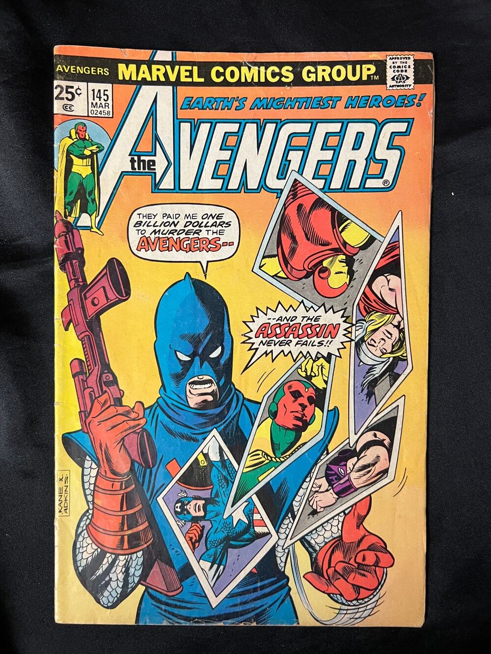 VINTAGE 1976 Marvel "AVENGERS" #145 - Graded VG/Uncommon by Comic App
